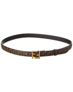 FENDI FF Buckle Leather Belt