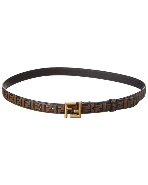 FENDI FF Buckle Leather Belt
