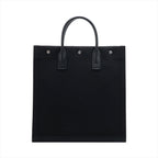 Saint Laurent  Livgorch canvas x leather Tote bag black 632539