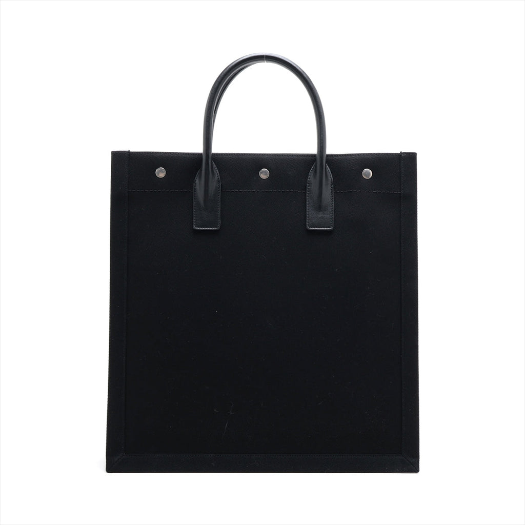 Saint Laurent  Livgorch canvas x leather Tote bag black 632539