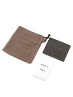 Bottega Veneta Intrecciato Card Wallet Grey