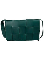 Bottega Veneta Intrecciato Cassette Cross Bag Green