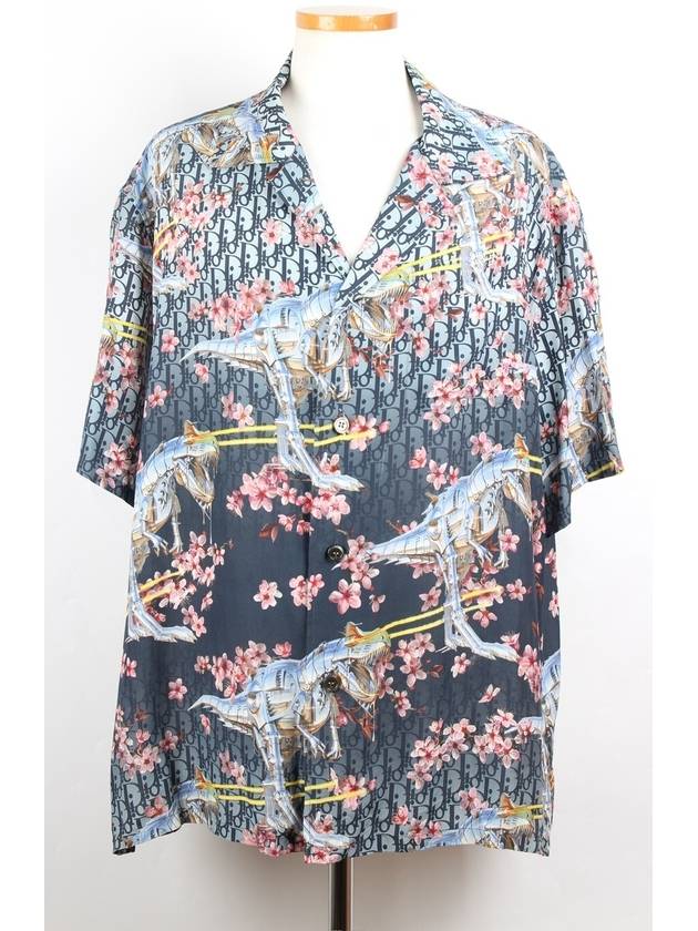 Oblique flower silk shirt 41 100 105 Dior