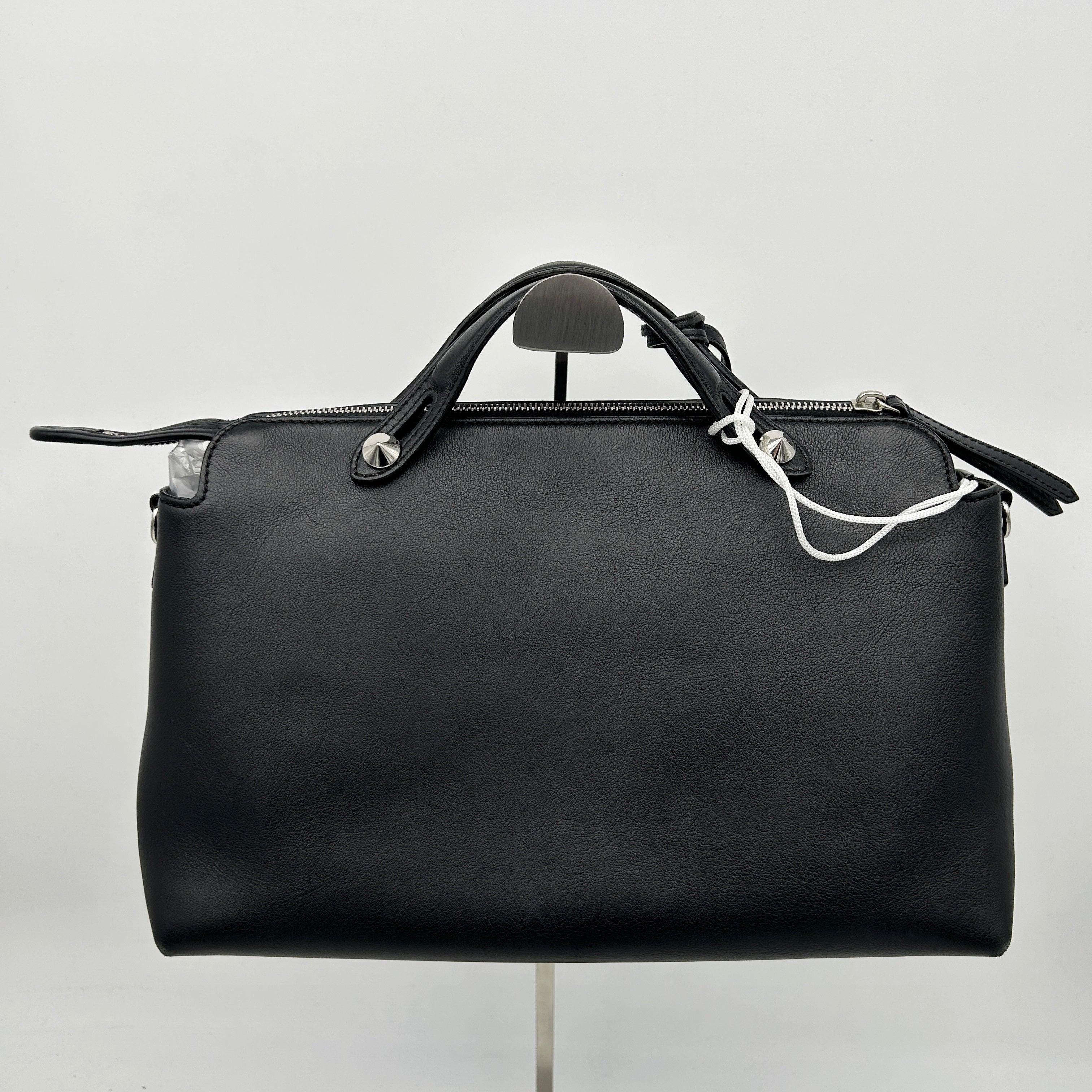 Fendi By The Way Black Perforated Leather Shoulder Bag