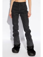 Balenciaga Denim Straight Pants 777211TPW598195 WASHED BLACK RING