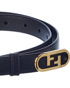 FENDI FF Motif Leather Belt