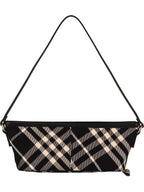 Burberry Check Mini Shoulder Bag Black