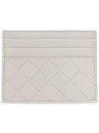 Bottega Veneta Intrecciato Leather Card Wallet Grey