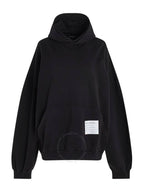 Balenciaga sample sticker round hood oversized black