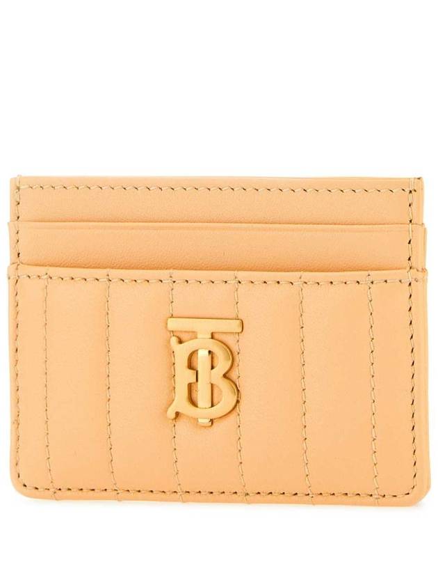 Burberry Lola Quilted Card Wallet Golden Sand
