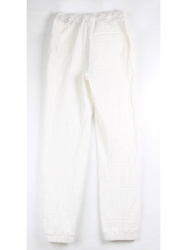 Fendi FF logo pants white 44 28