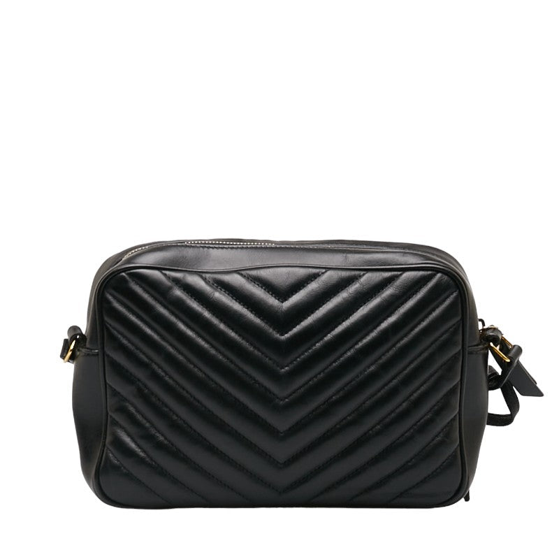 Saint Laurent Lou Cassandra V Stick Tasel  Shoulder Bag Camera Bag 520534 Black Leather  Saint Laurent