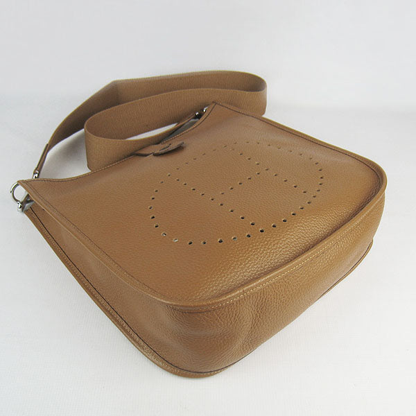 Hermes Evelyne I handbag H6309 light coffee silver