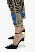 Dior Cargo Pants with FLOWER POP Pattern