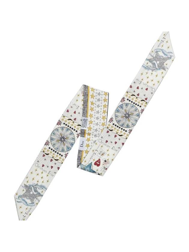 Tarot Micha Silk Scarf White Dior