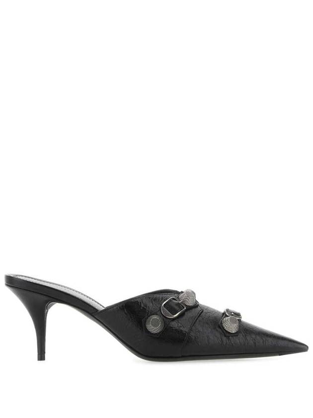 Balenciaga Cagle Pointed Toe Mule Heel Black