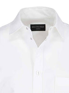 Balenciaga Outerwear Large Fit Shirt White