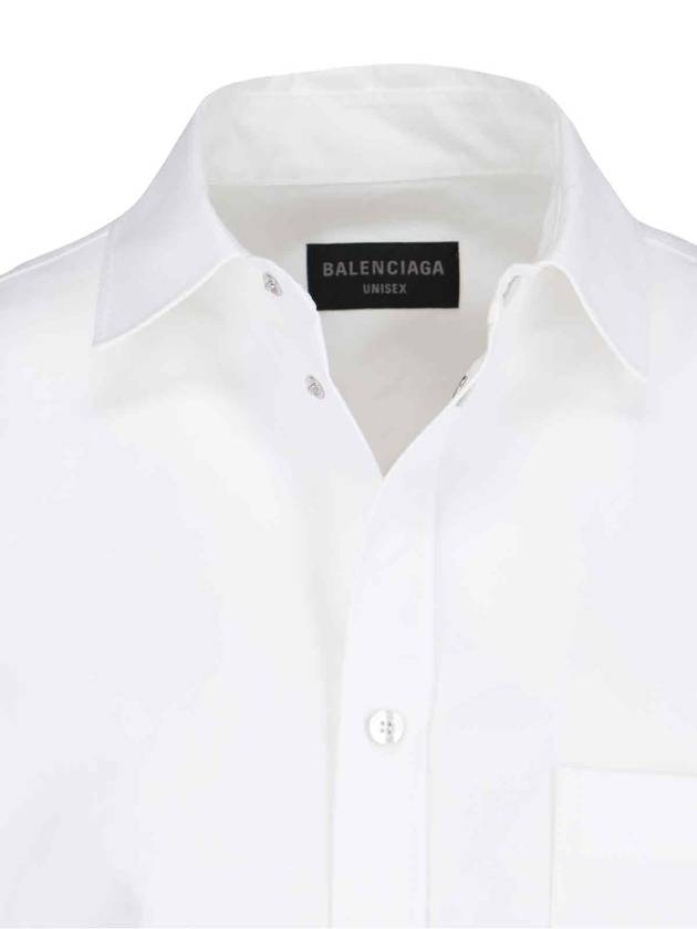 Balenciaga Outerwear Large Fit Shirt White