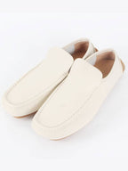 Bottega Veneta Leather Driving Loafer White 44 290