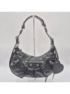 Balenciaga Le Cagole Small Leather Shoulder Bag Black