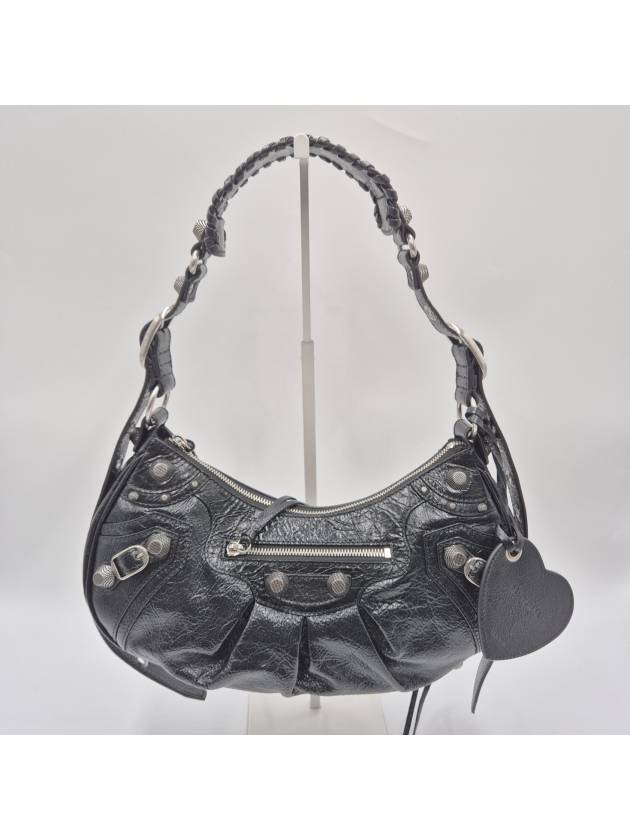 Balenciaga Le Cagole Small Leather Shoulder Bag Black