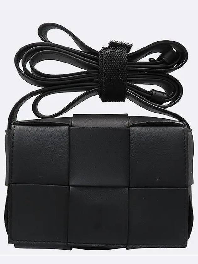 Bottega Veneta 666688 Black color candy cassette mini cross bag