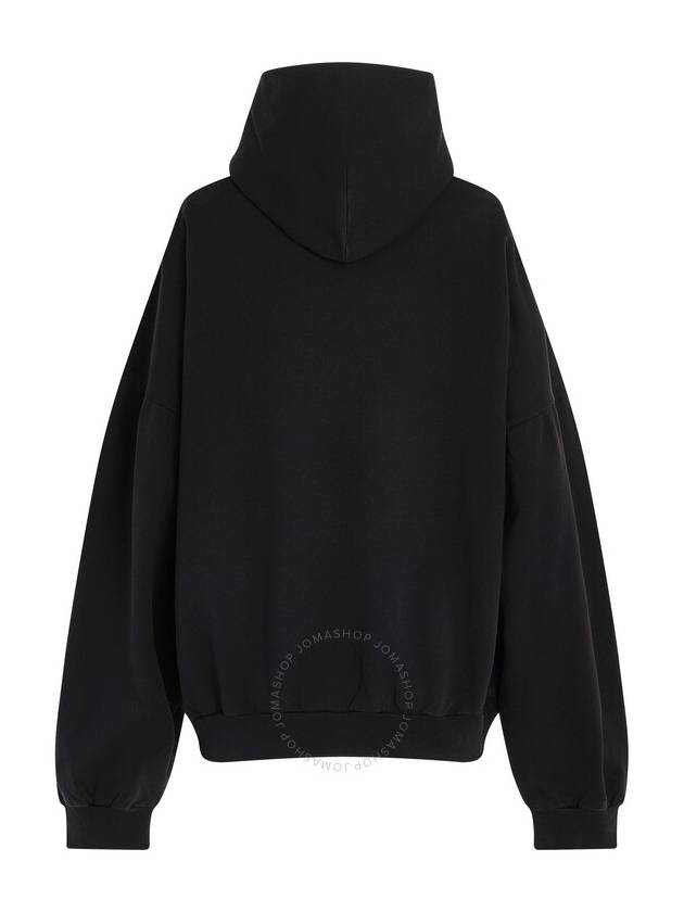 Balenciaga sample sticker round hood oversized black