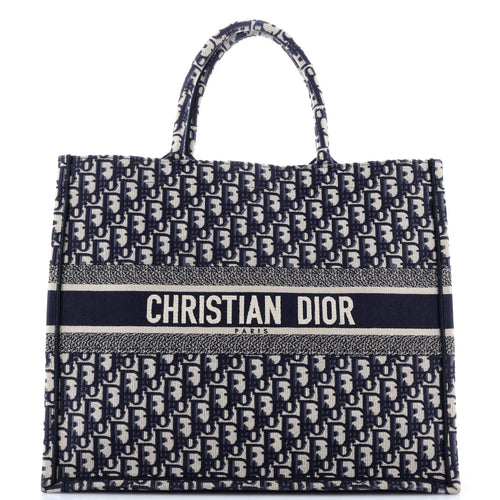 Dior Book Tote Oblique Velvet Large