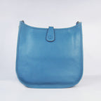 Hermes Evelyne I handbag H6309 blue silver