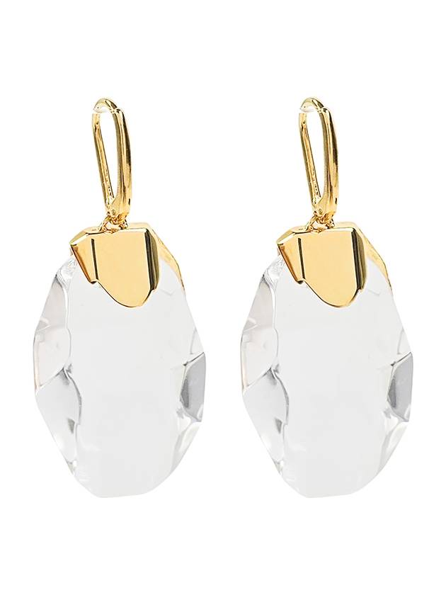 CELINE Grands Volumes Diamante Crystal Earrings Gold