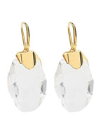 CELINE Grands Volumes Diamante Crystal Earrings Gold