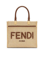 Fendi Sunshine Small Tote Bag Beige