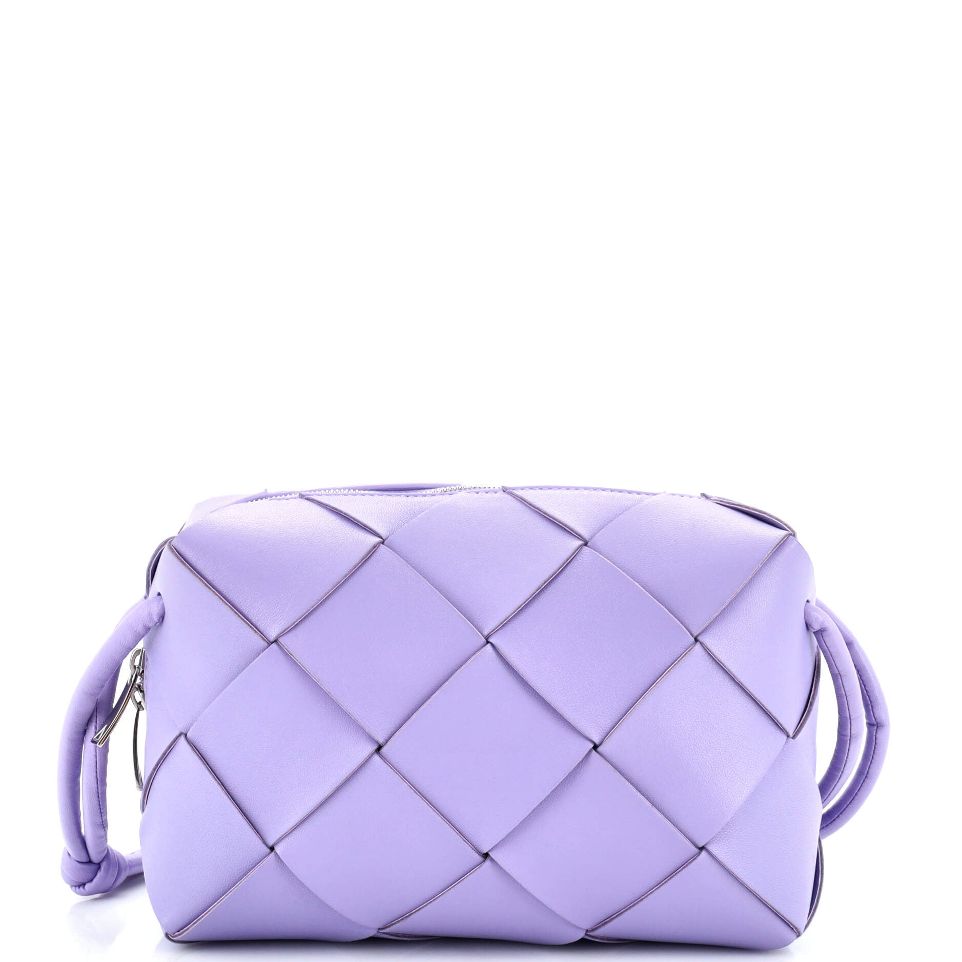 Bottega Veneta Cassette Camera Crossbody Bag Maxi Intrecciato Leather Small