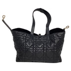 Dior Large Toujour Macrocannage Tote Bag in Black Calfskin Leather
