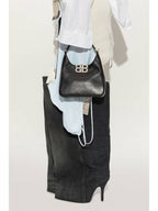 Balenciaga BB Soft Hobo Tote Bag Black