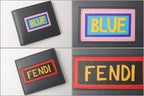 Fendi Leather Folding Wallet 7M0169 Navy/Black