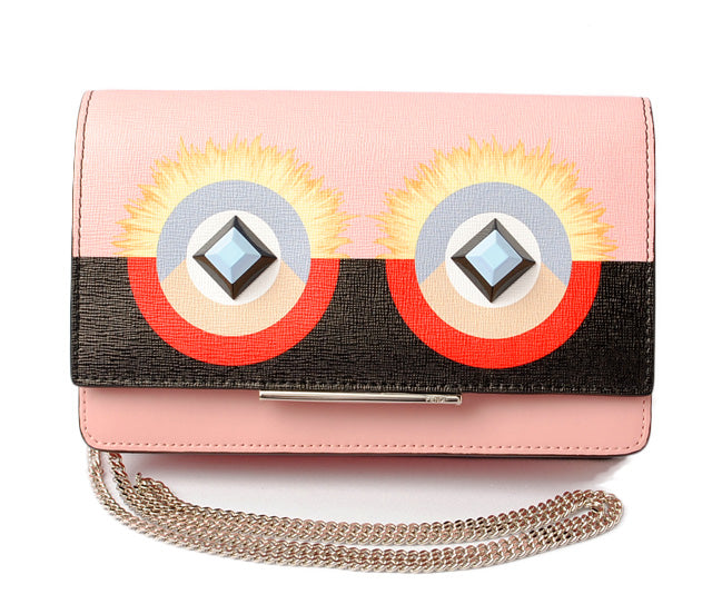 Fendi Leather Wallet with Chain Mini Bag 8M0346