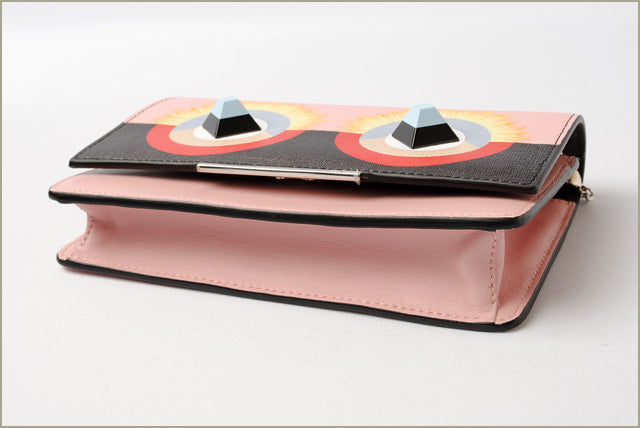 Fendi Leather Wallet with Chain Mini Bag 8M0346