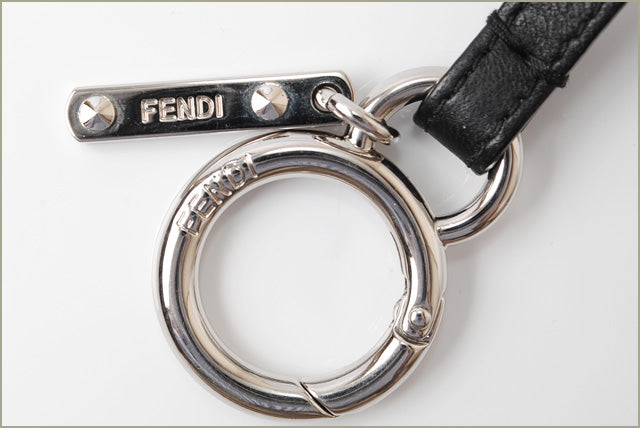 Fendi Bag Bugs Charm Keychain 7AR467 Green/White