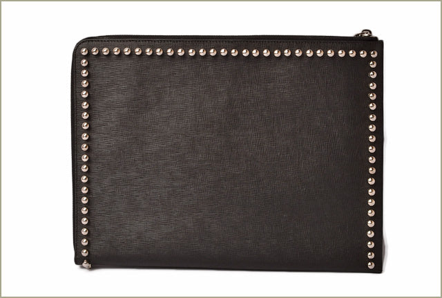 Fendi Karlito Clutch Bag/Second Bag Black/Silver