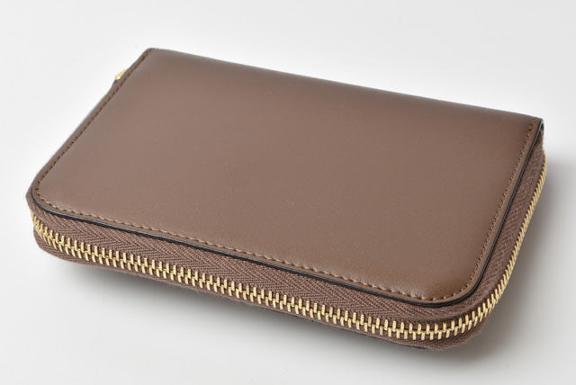 Fendi Leather Zip Wallet Brown/Black 8M0401