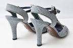 Fendi Denim Leather Sandals Size 36