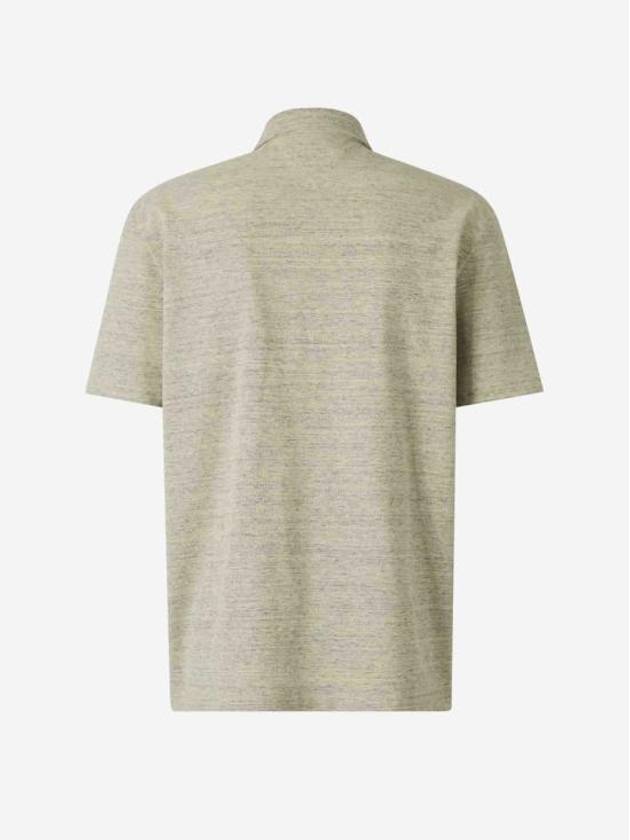 Bottega Veneta Embroidered Logo PK Shirt Chick Melange