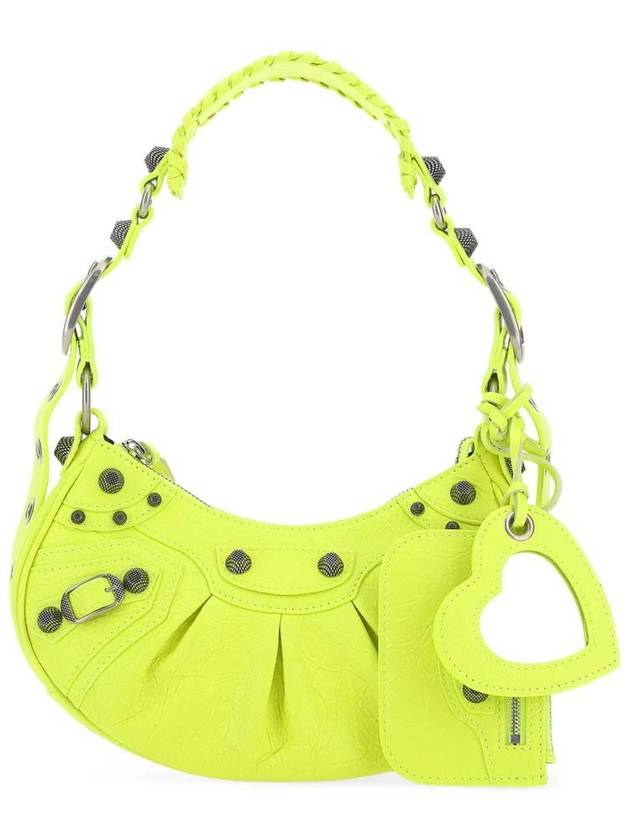 Balenciaga Women's Le Cagol XS Shoulder Bag Neon Yellow
