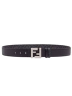 Fendi FF Square Reversible Belt Black Brown