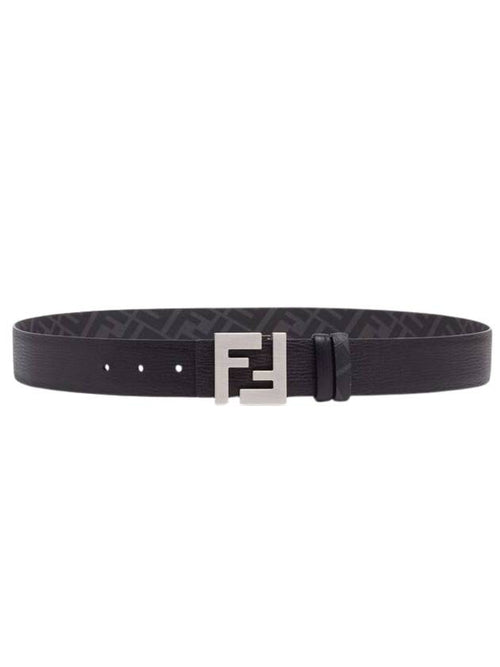 Fendi FF Square Reversible Belt Black Brown