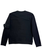 Fendi Baquette Crew Neck Cotton Sweatshirt Black