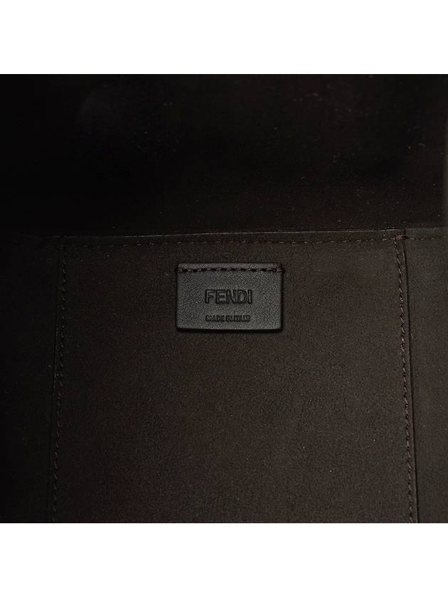 Fendi Origami Small FF Chenille Bucket Bag Dark Blue