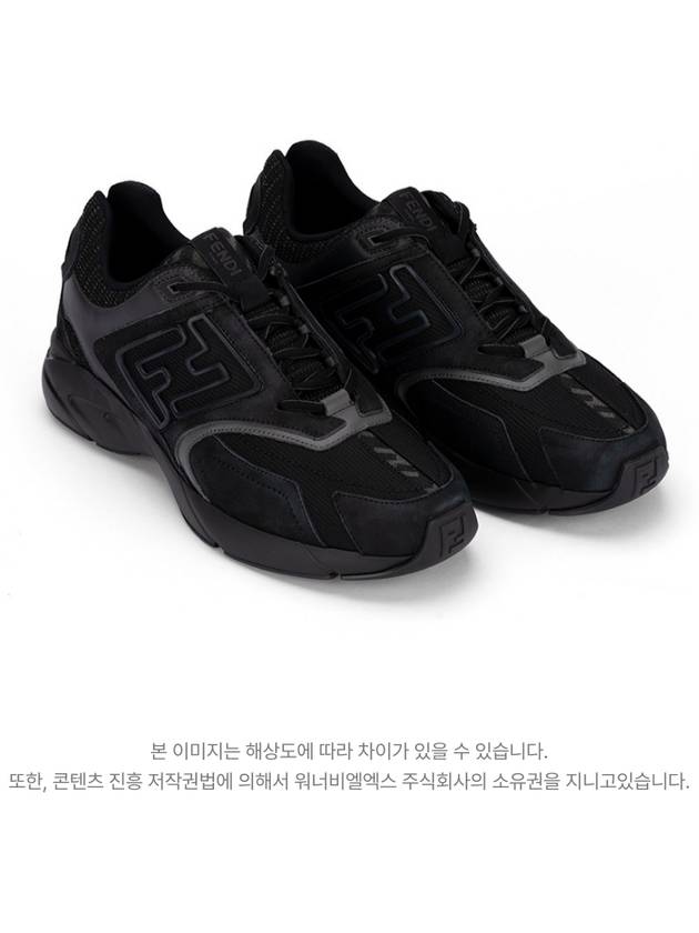 Fendi Faster Low Top Sneakers Black