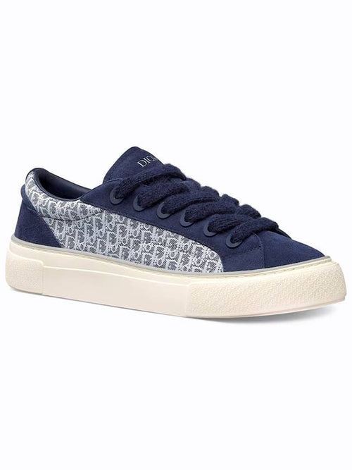 Oblique B33 Low Top Sneakers Navy Dior